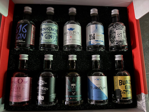 Gin Tasting Box Swiss Edition - 10x 5cl | Réka wein&mehr