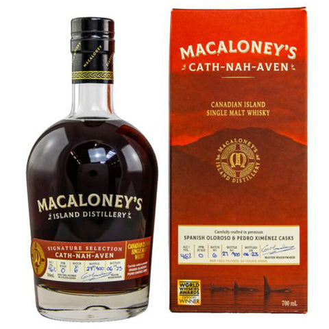 Macaloney's Cath-Nah-Aven Canadian Island Single Malt Whisky - 70cl