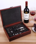 Luxus-Sommelier-Geschenkset in Holzkiste | Réka wein&mehr