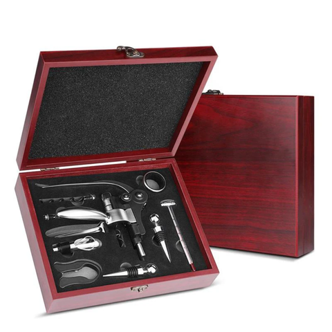 Luxus-Sommelier-Geschenkset in Holzkiste | Réka wein&mehr