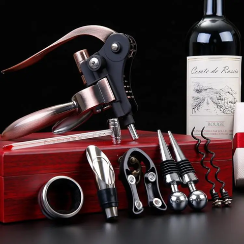 Luxus-Sommelier-Geschenkset in Holzkiste | Réka wein&mehr
