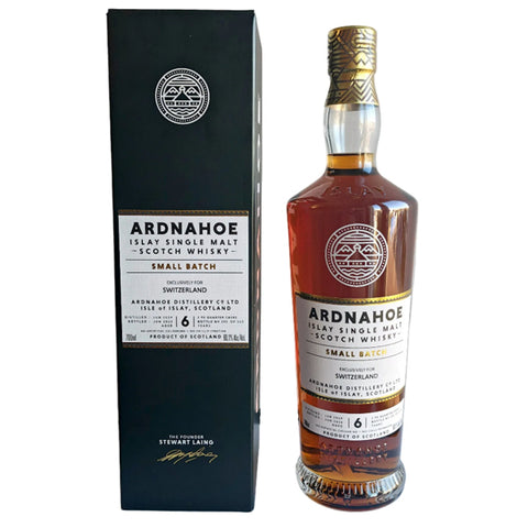 Ardnahoe Islay Single Malt Scotch Whisky 6 Years Old Small Batch for Switzerland - 70cl