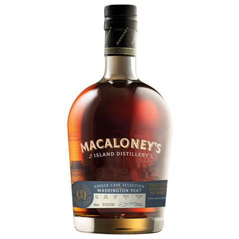 Macaloney's The Peat Project Canadian Island Peated Single Malt Whisky - 70cl