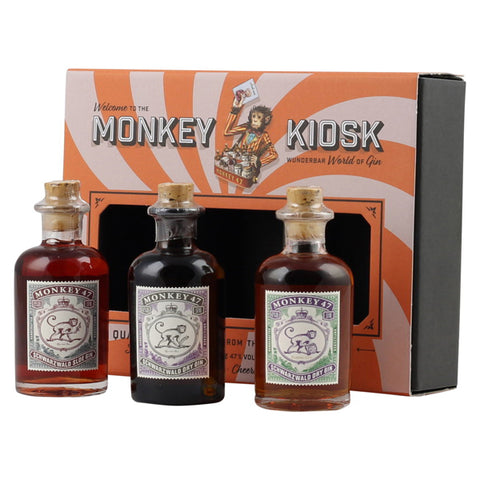 Monkey 47 Schwarzwald Gin Kiosk 3er-Geschenkset - 3x5cl