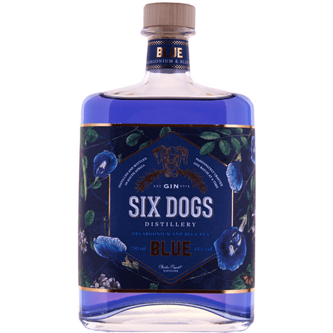 Six Dogs Blue Dry Gin - 70cl | wein&mehr