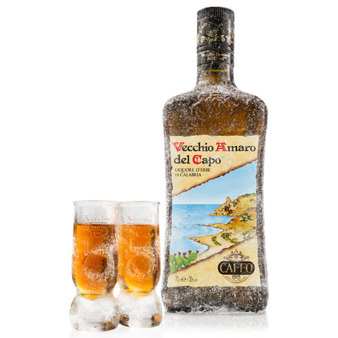 Vecchio Amaro del Capo Likör mit 2 Gläser - 70cl